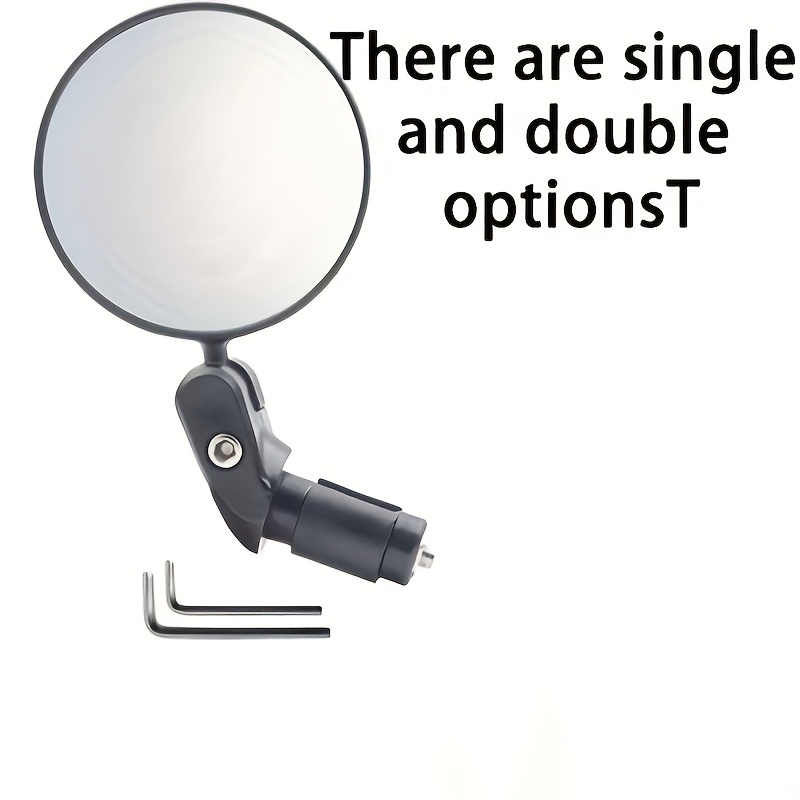 HD Wide-Angle 360° Rotatable Bike Rearview Mirror - 1pc/2pcs Handlebar End Mirrors for Mountain & Road Cycling