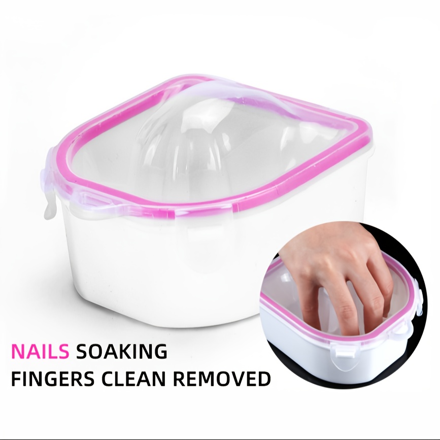 

2 Nail Art Soak Bowl - Beauty Polish Remover For Manicure Spa Tool - Colors - And Clean