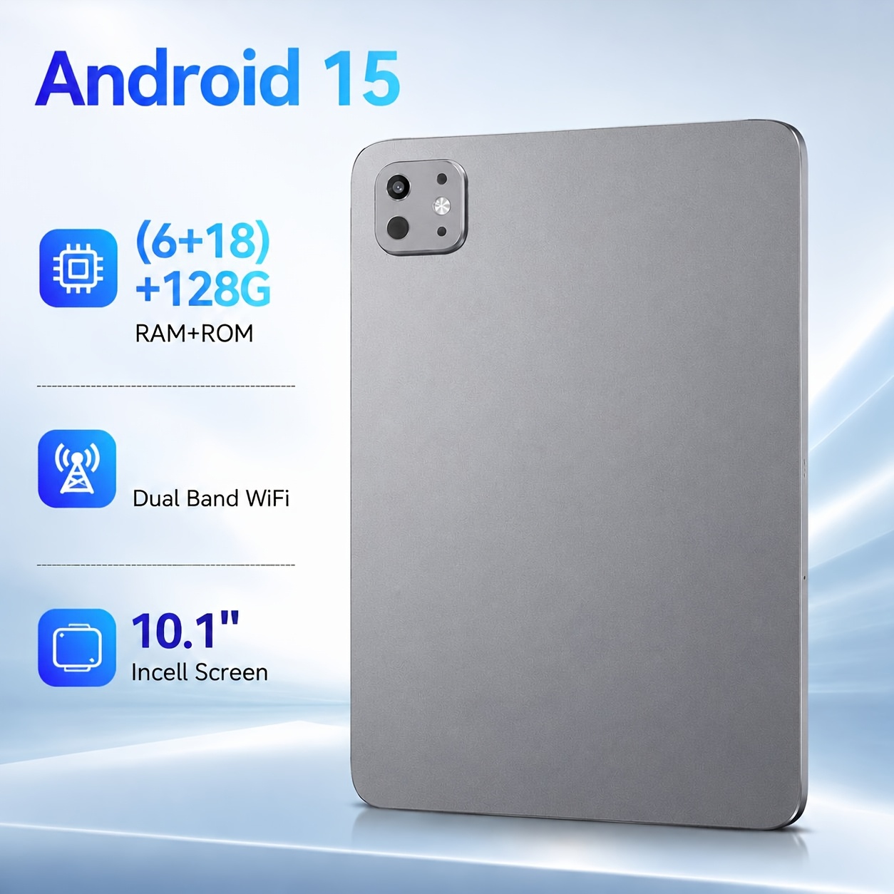 Image of Brand 2026 Flagship Tablet 15" Smooth 90hz Ips Display, 24+128gb Memory, Dual 13mp/5mp Lenses, Face Unlock, Battery Lifegreat Companion For Study, Business & Leisure, Tablet, Pad