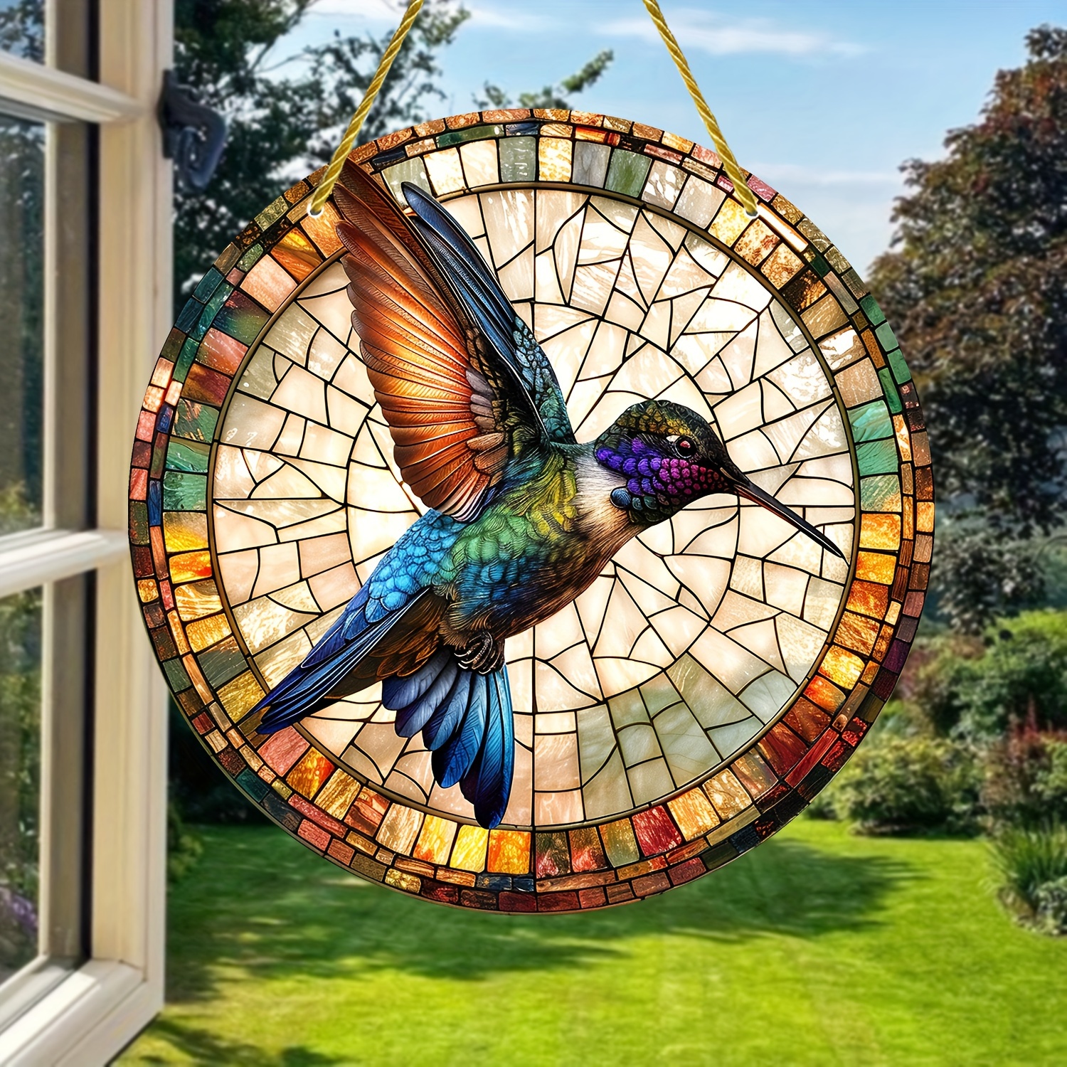 吊り下げ装飾品ステンドグラス