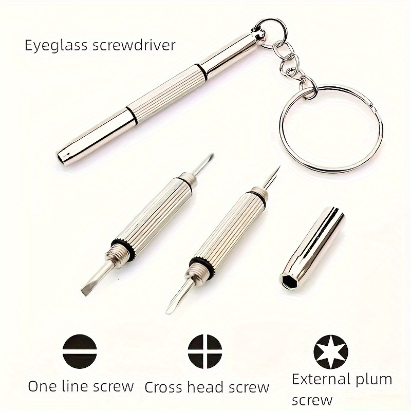 

1pc Multifunctional Screwdriver - Portable Tool, Sunglasses Tool Keychain