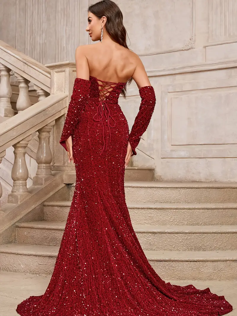 ball gown dress for christmas party Girl Christmas Dress Toddler Ball Gowns Girl Red Bubble Long Sleeve Pu marryshe