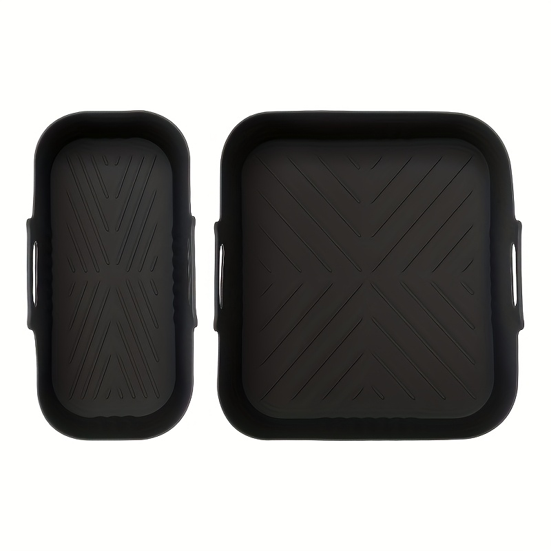Surface Silicone Baking Pan Suitable For Na350-3000 Models, 2pcs Set, Easy To Clean, Suitable For Air Fryers, Ovens, And Microwave Ovens