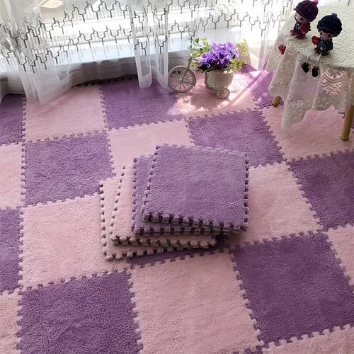 12pcs plush carpet full bedroom mat room bedside square rug living room window sill mat 11 8 11 8 inches