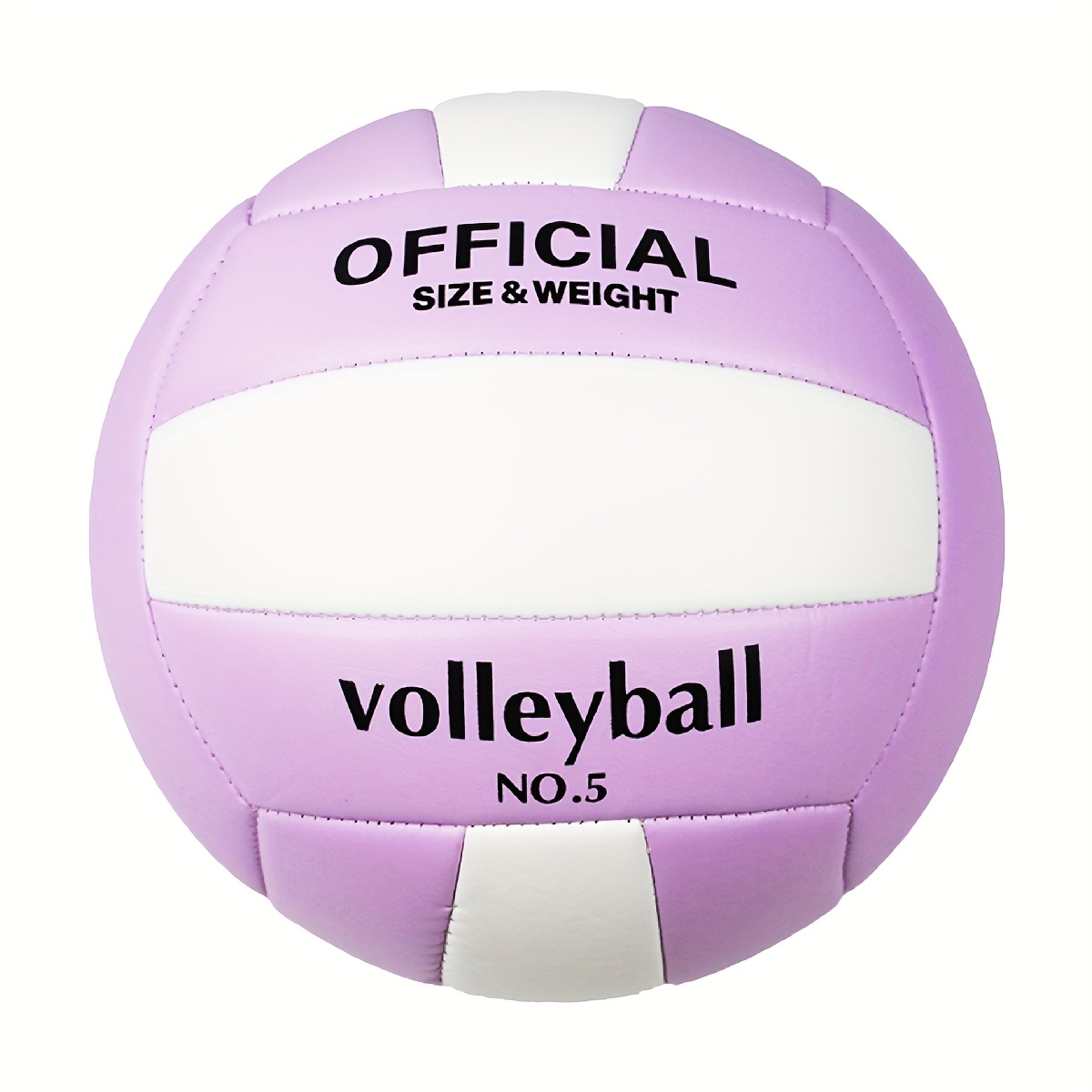 

1pc Official Size Volleyball, Adult Outdoor Indoor Soft Pvc, Surface, Ladies Sports Equipment, For Play, , Training, In Purple & White