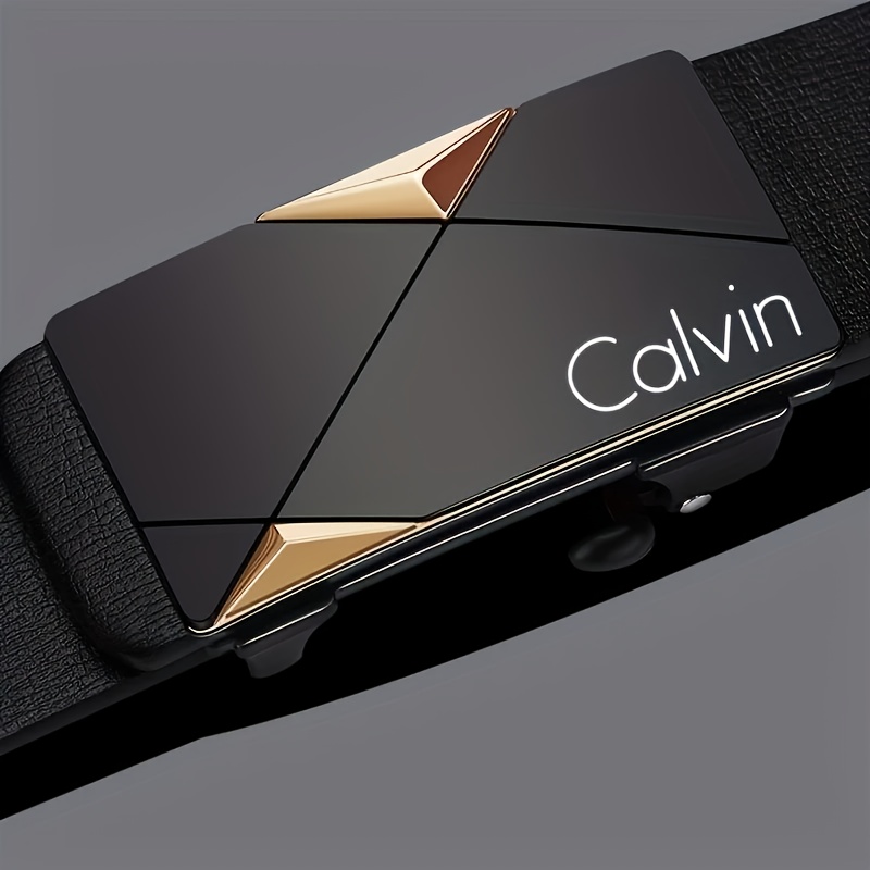 mens automatic   belt pu leather with alloy   sleek     size for office casual wear ideal gift for fathers day graduation   formal accessory geometric pattern durable Product details 5