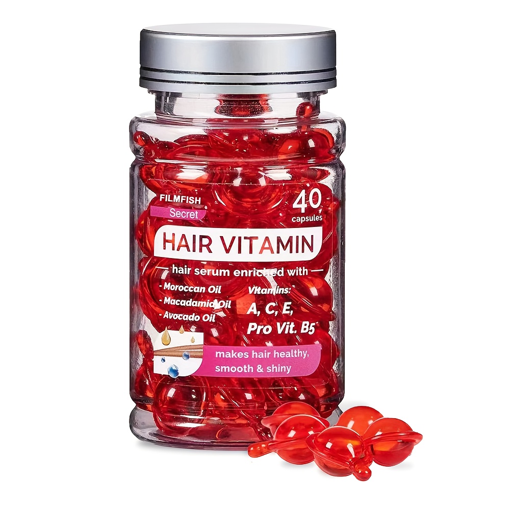 TEMU Hair Care Essential Oil Capsules Hair Care Essential Oil Moroccan Argan Oil