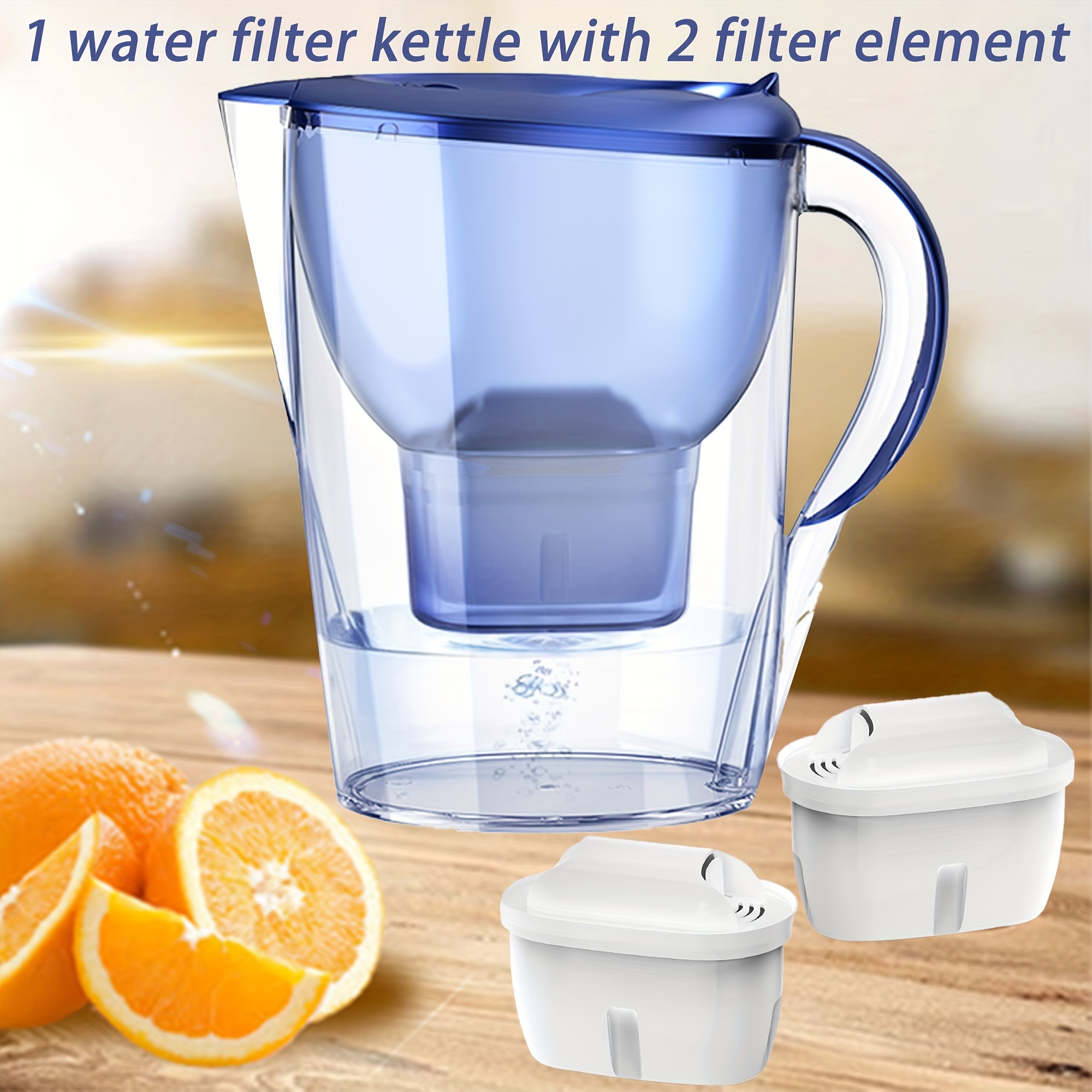 This 3.5l Household Water Filter Set With 2 Multifunctional . Durable And Effective In Removing Sediment, Reducing Scale And Odors In The Water. Suitable For Use , Outdoors, And Office