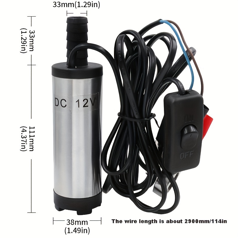 12v   portable   fuel transfer pump for water   and kerosene aluminum alloy suitable for industrial and scientific applications details 1