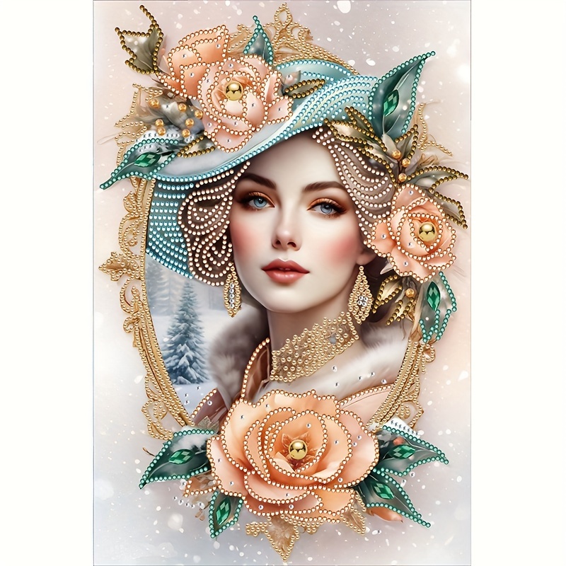 

Diy 5d Diamond Painting Kit For Beginners - , -to- Numbered , Unique Shaped Diamonds On