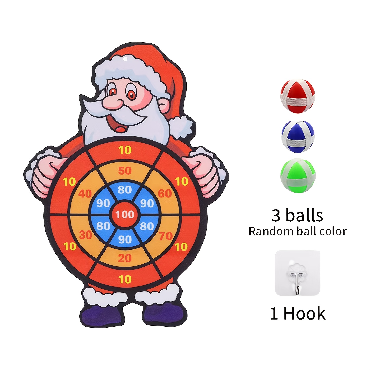 TEMU Un set composto da tre palline adesive e un gancio, progettato di freccette con personaggi dei animati. Questo gioco 癡 sia per giocare che al