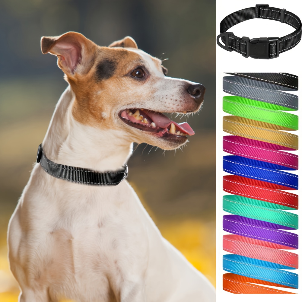 Hundehalsband Mit Pfotenabdruck & Glöckchen – Nylon, Verstellbar, Größe S (15-30 Cm) Oder M (25-40 Cm), Limettengrün