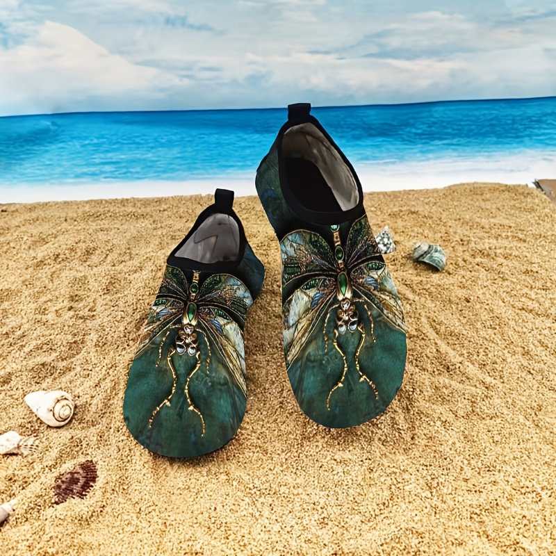 TEMU A Pair Of Exquisite Dragonfly-patterned | Beach Strolls, Light Workouts, Everyday Wear, And Indoor Activities.18dgyv167