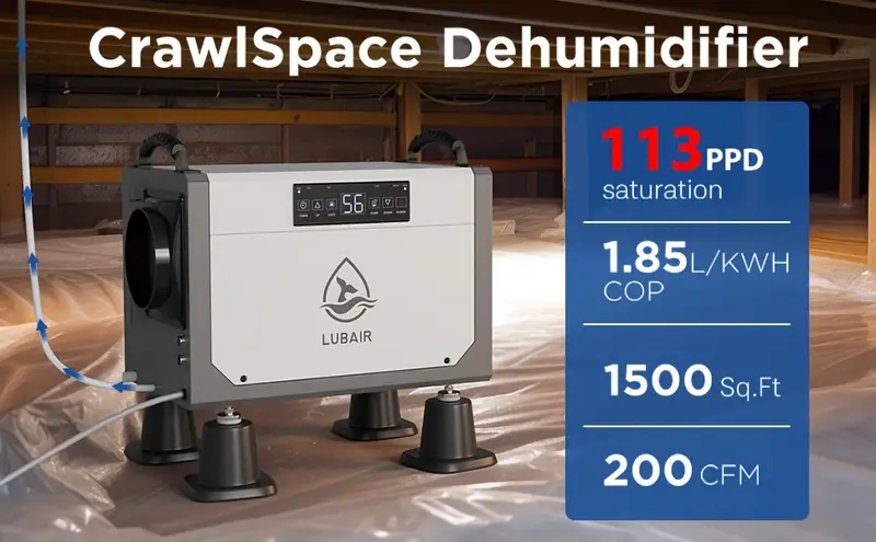 113 pint   dehumidifier with water pump and hose covers up to 3 000 sq ft Product details 0
