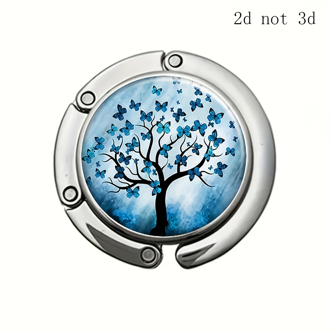 TEMU 2d, 1pc Tree Of Portable Bag Hook, Alloy, Foldable Handbag Storage Hanger, Elegant Wallet Storage Box, Mature Style, Unique Gift, Suitable For