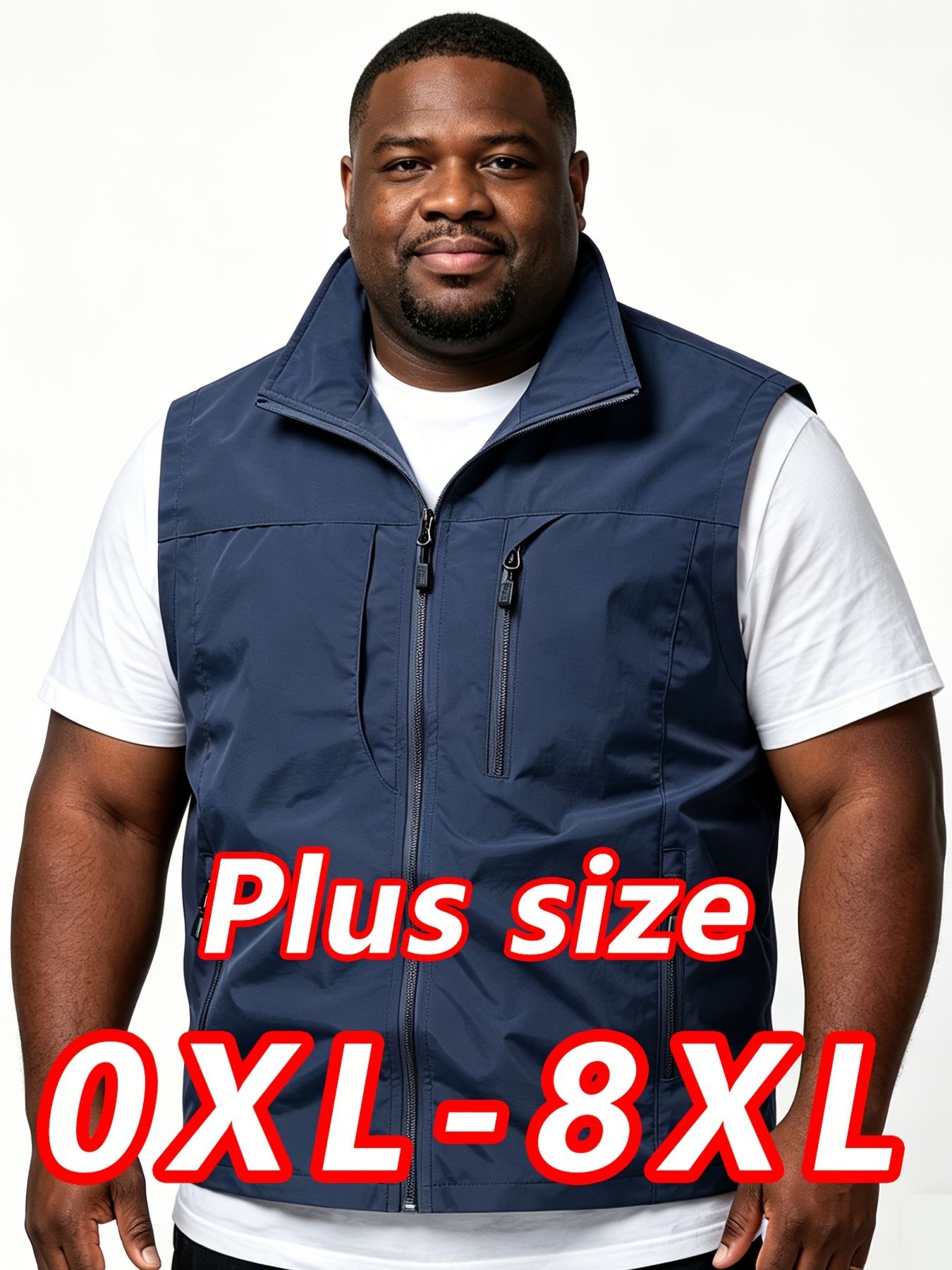 1pc spring and autumn mens plus size workwear vest jacket 0xl 8xl mens thin sleeveless workwear camisole top suitable for   multi pocket outdoor fishing hiking photography camping mens jacket mens   size