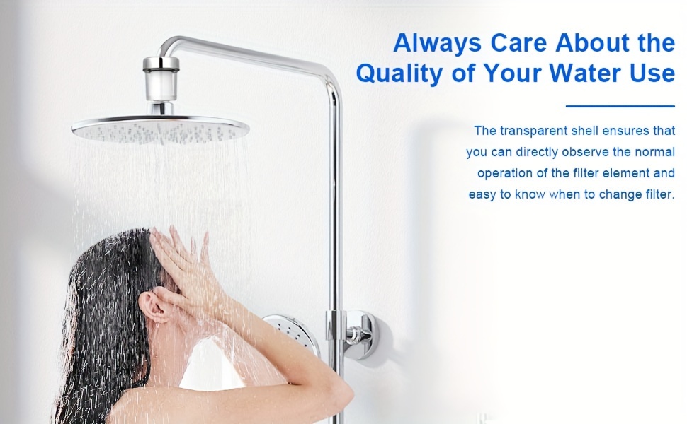     shower faucet water filter enhances     hair removes impurities details 1