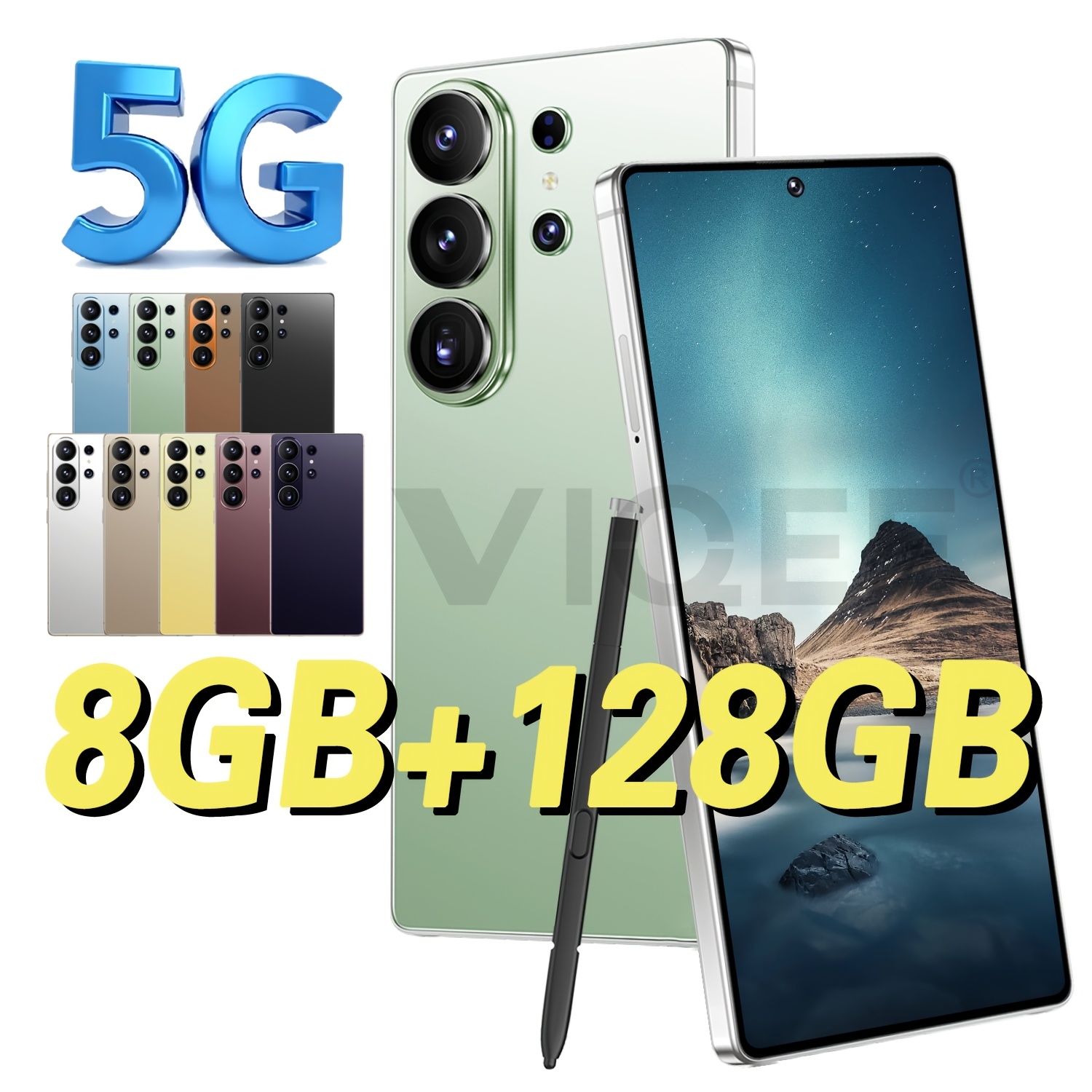 Novo prispelo Ultra 5G odklepan pametni telefon 6,8-palčni velik HD zaslon 8+128GB sistem dvojno pripravljenost prepoznavanje obraza vgrajen