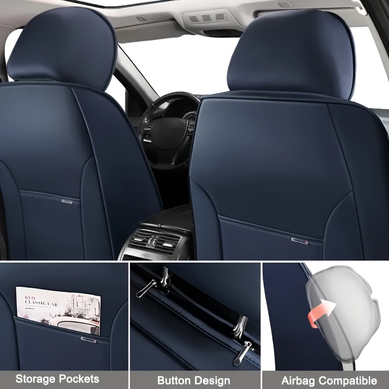 5 Seat Covers - Waterproof Seat Covers - Car Cushion for Toyota Tacoma | Land Cruiser| Avalon | Camry | Corolla | RAV4/ Yaris | Prius C | Venza | Crown | - Image 6