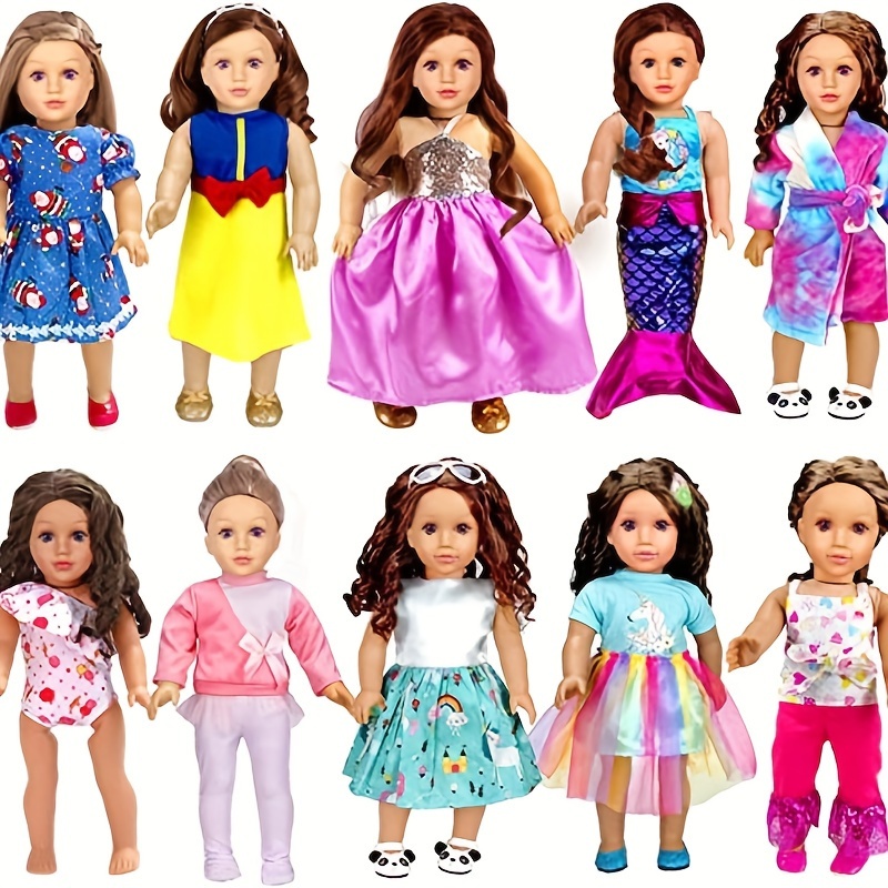 Puppenschuhe Aus Leinen Für 46 Cm Puppen – 1 Paar, Verschiedene Stile, American Girl Kompatibel
