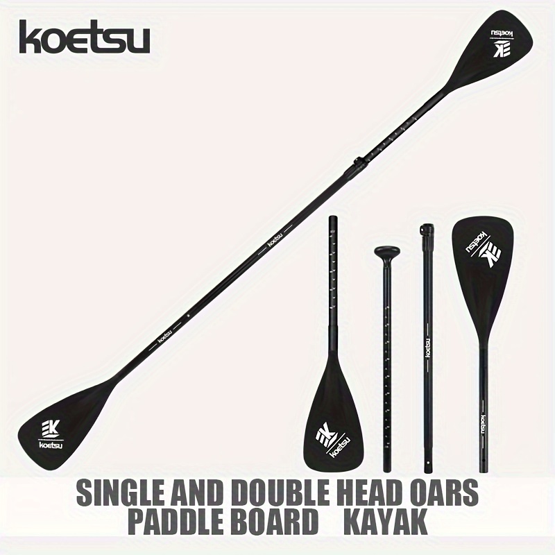 

Koetsu Sup Paddle Board Aluminum Alloy Paddle, Inflatable Kayak Single Double Head Paddle