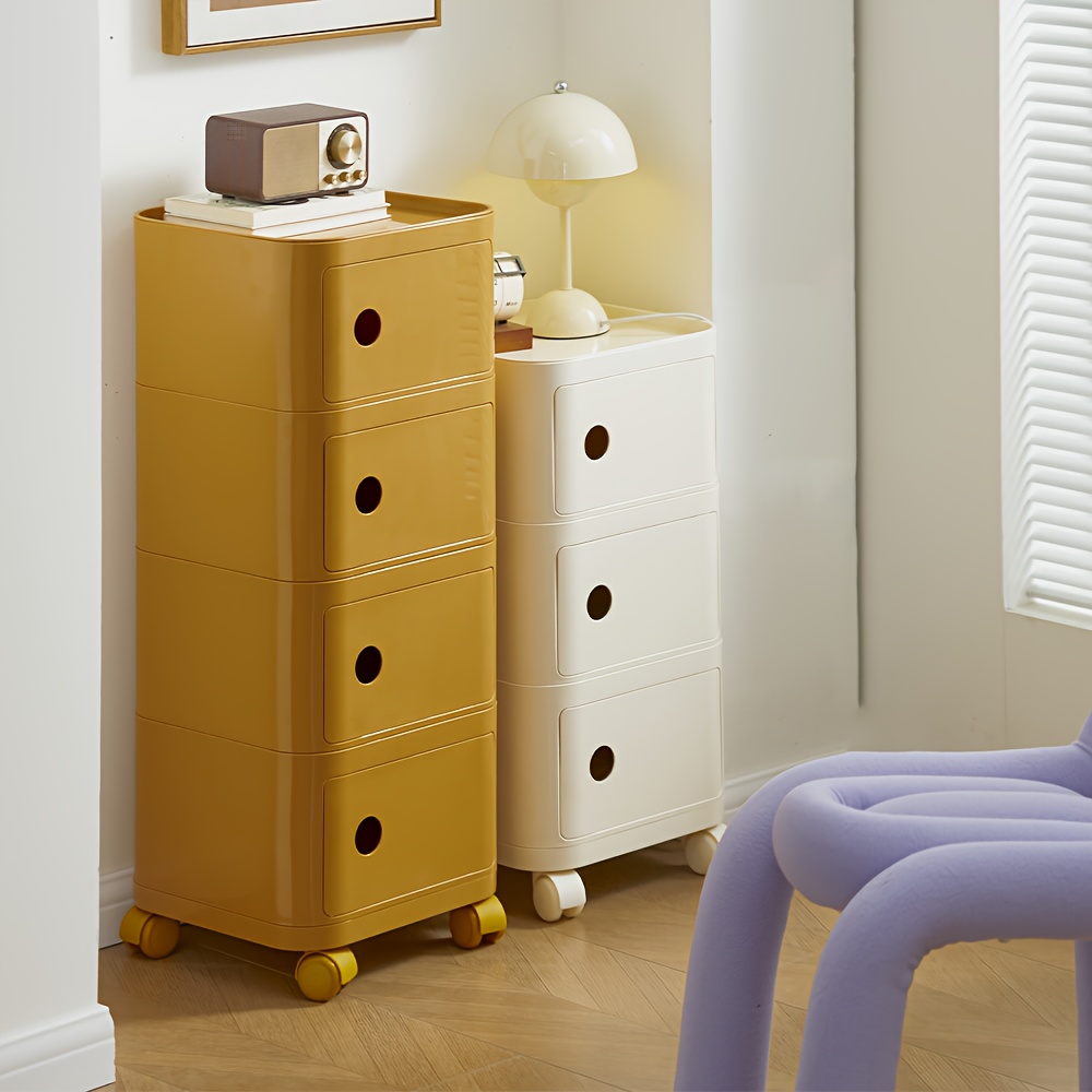 Square ABS Plastic Drawer-Style Multi-Layer Storage Cabinet