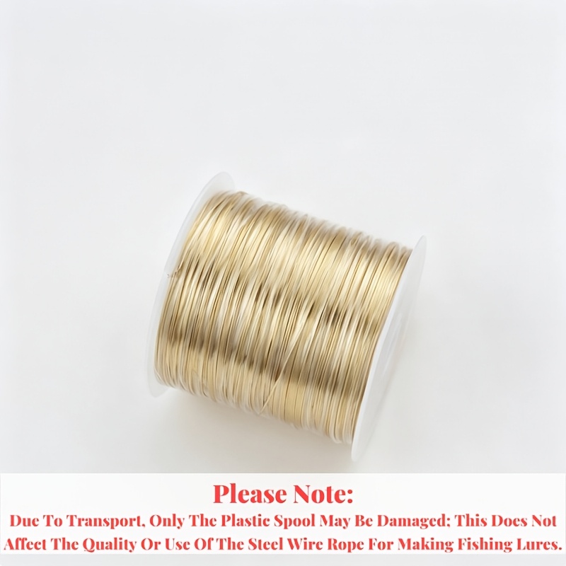 TEMU Cable de señuelos de de y 0.3 mm de diámetro, disponible en , material para cuerpo de señuelos de pesca con , liso y no elástico, material