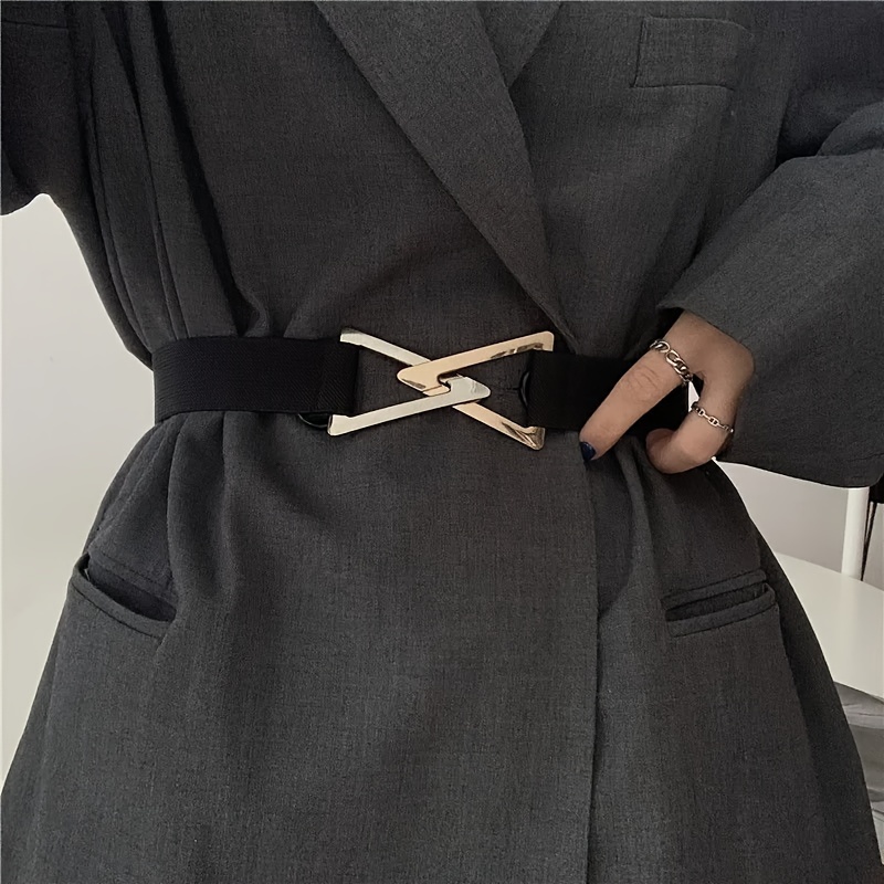Triangle Waistband For Women With Elastic Waist Decoration Dress, Suit With Elastic Waistband, Easy And Versatile Fashion Waistband