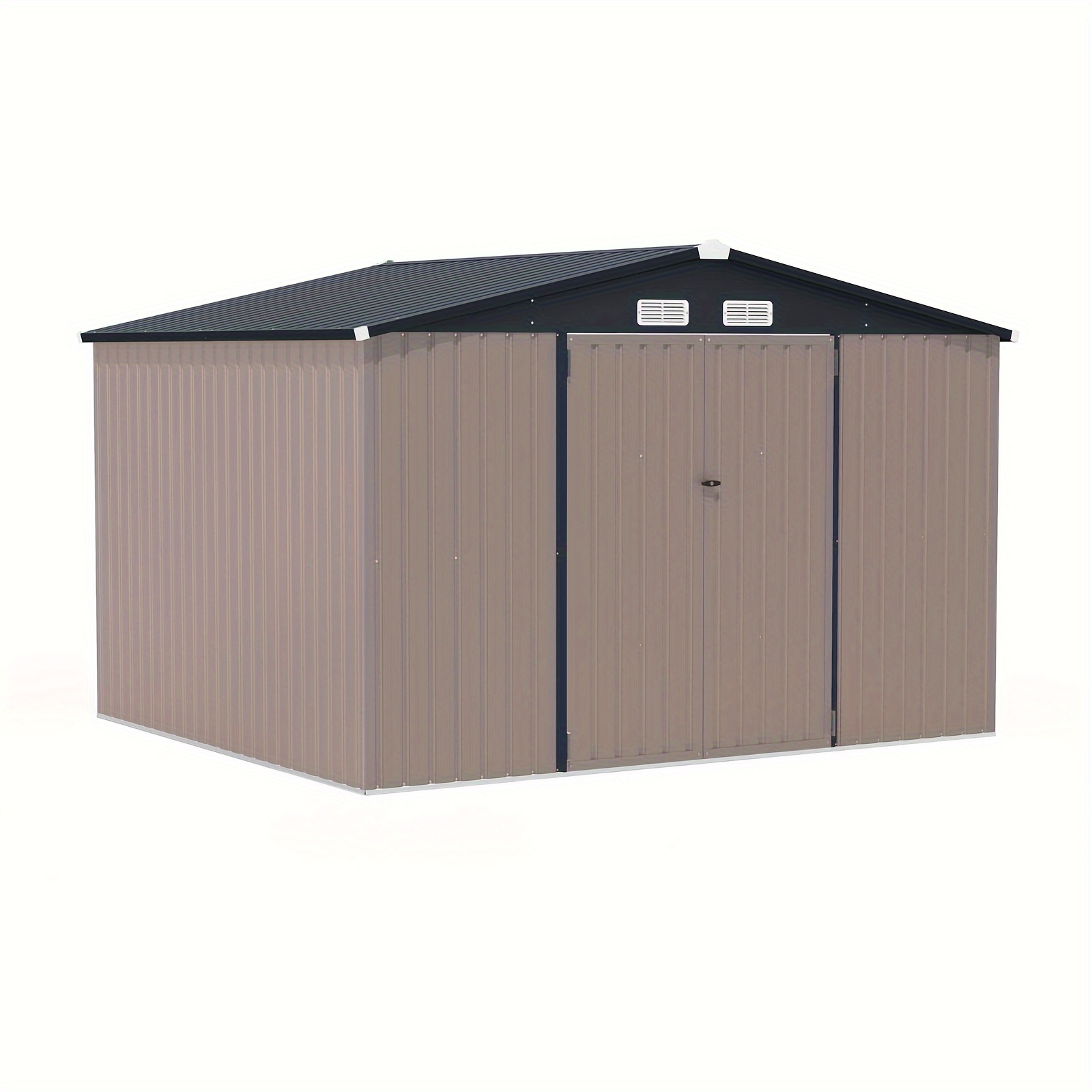outdoor storage shed large galvanized steel metal garden - Temu