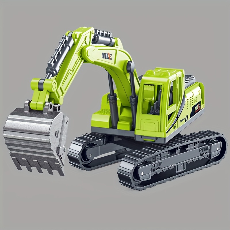 Image of New Track Excavator Simulation Engineering Vehicle Excavator Taxiing Simulation Excavator Soft Rubber Excavator Toy