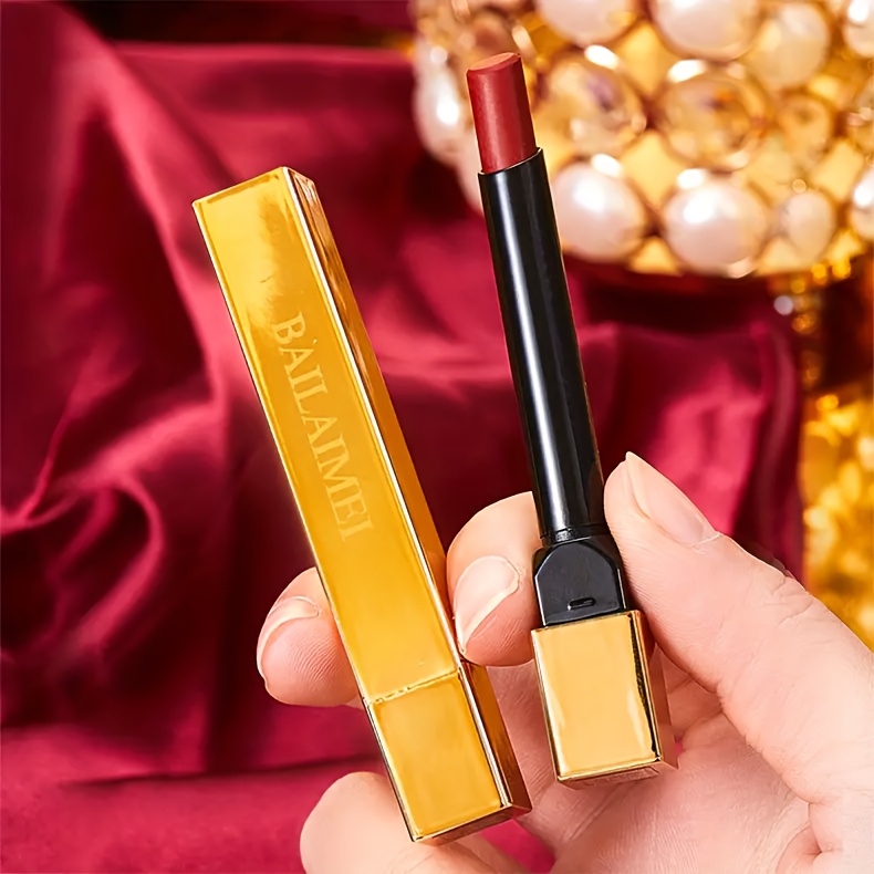 6pcs berry shade lipstick set long lasting waterproof formula perfect valentines gift in elegant details 7