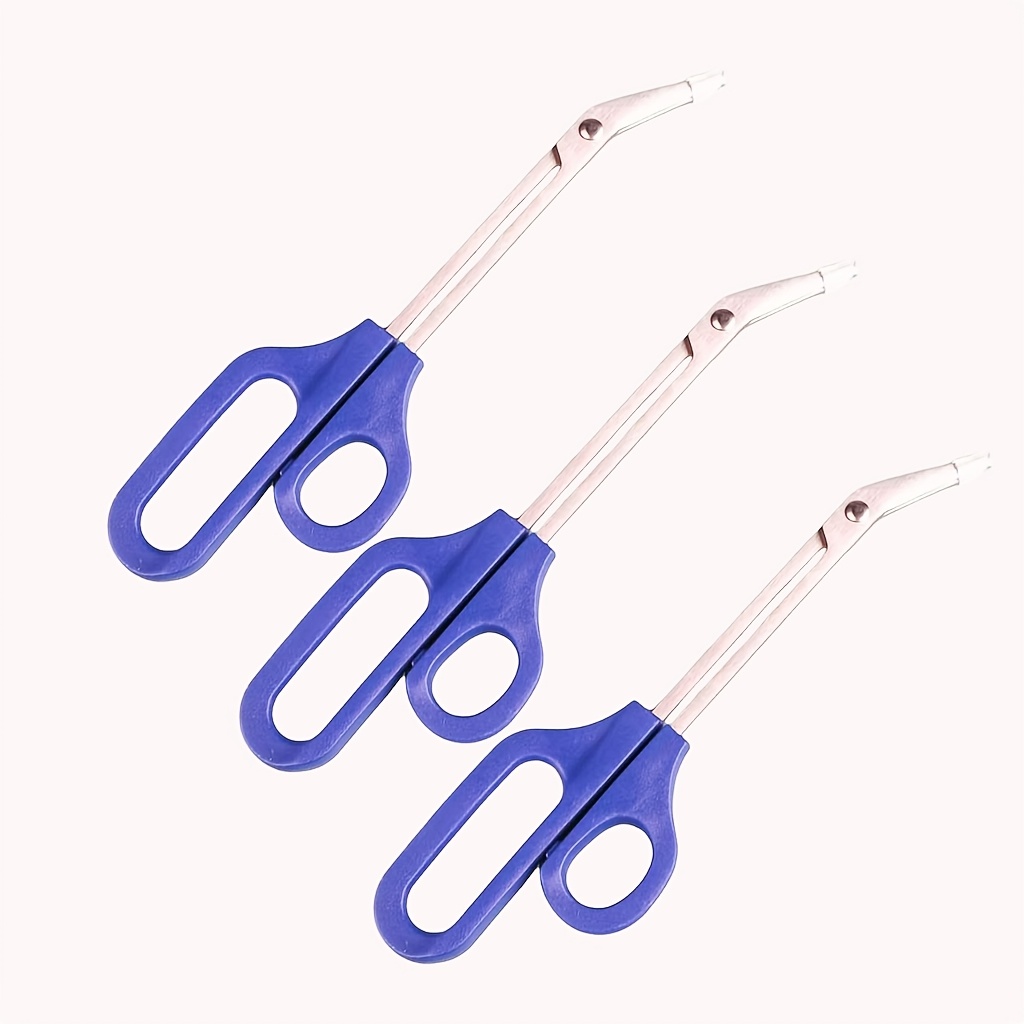 Image of Long-handled Toenail Clippers - Made Of Stainless Steel, Trim Thick Nails And Ingrown Toenails. Suitable For The Elderly, Nail Care And Pedicures, And Foot Disease. Scissor-style Trimmer.