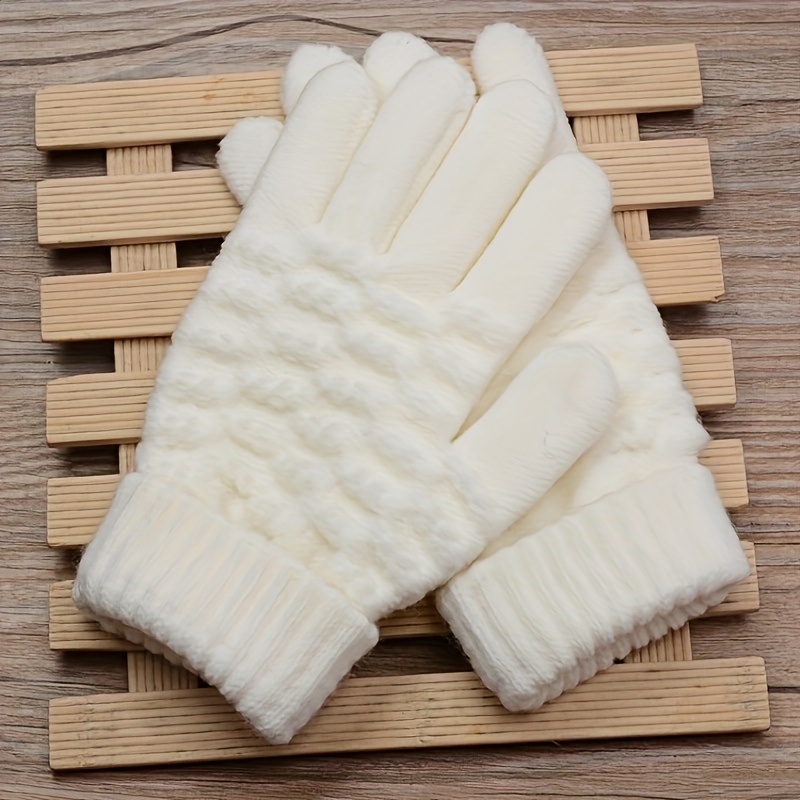 Image of Winter Thickened Gloves, Cold-proof And Warm Touchscreen Gloves, Touchscreen Gloves For Women