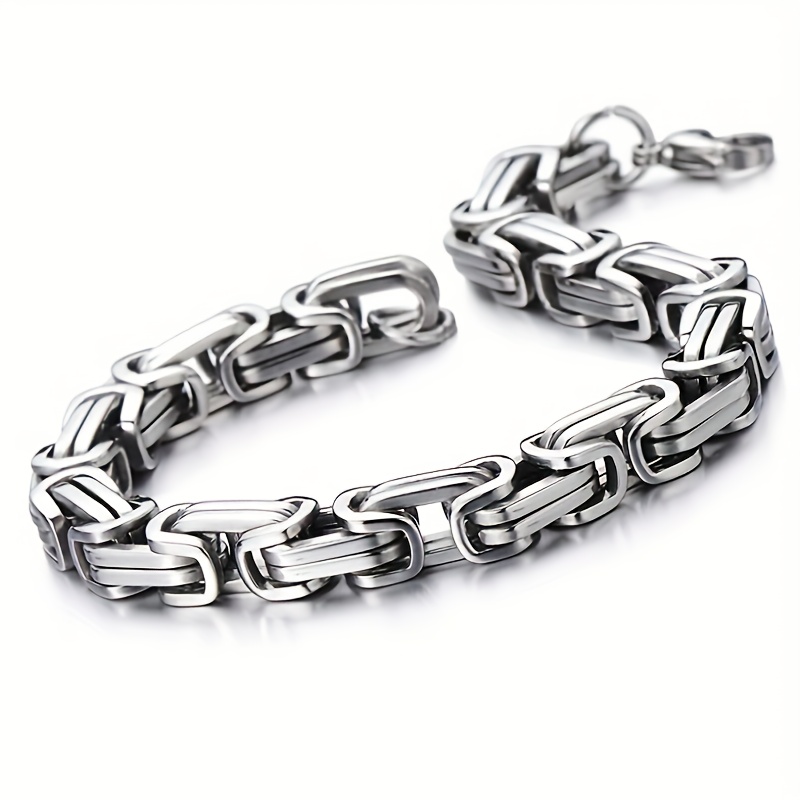 Image of Minimalist Fashion Titanium Steel Bracelet, King Chain Stainless Steal Hip-hop Versatile Accessory