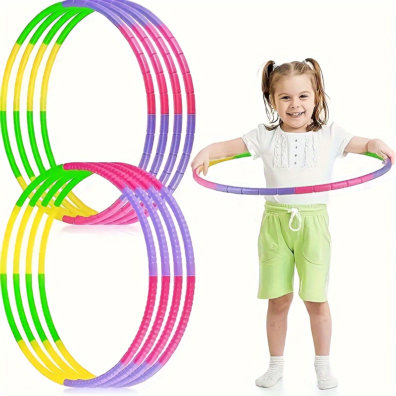 

Detachable Sports Equipment Plastic Hoop Gymnastics Hoop Detachable Plastic Dance Hoop Outdoor Game Hoop Play Toy