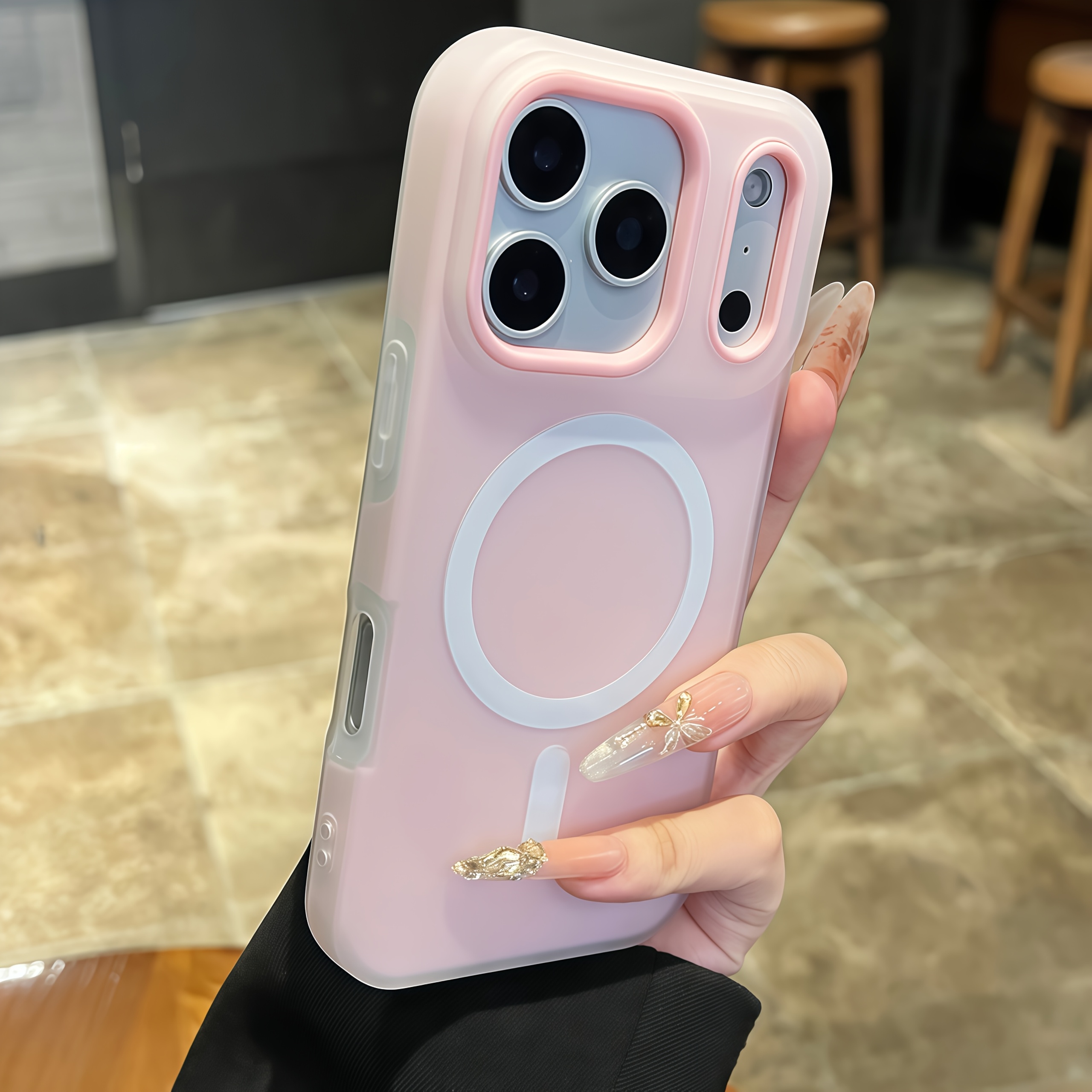 Image of Phone Case: Soft-shell Compatible Magnetic Wireless Charging Candy-colored Phone Case For Iphone 17air 16, 15, 14 Plus, 13, 12 Series Phones - Shock-resistant Back Cover