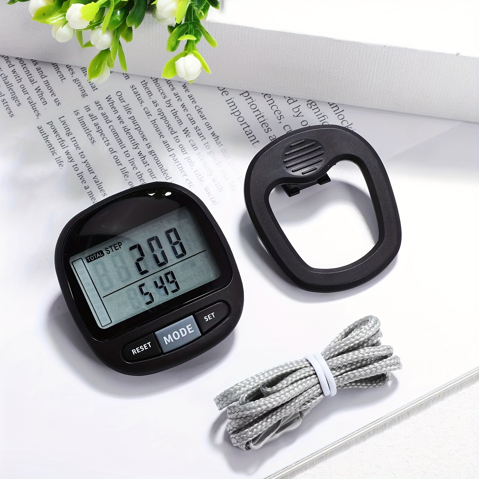 Walking 3D Pedometer Portable Step   Outdoor Pedometer Clip Walking Steps Simple Counter and Kilometers   with Clock, Pedometer for Walking Steps And Distance, Pedometer Step Counter, Health Monitoring, Fitness Tracking Tool, Simple Display, Easytoread Screen,  , Batterypowered Device, Distance  , Walking Monitor,  , Fitness Enthusiasts