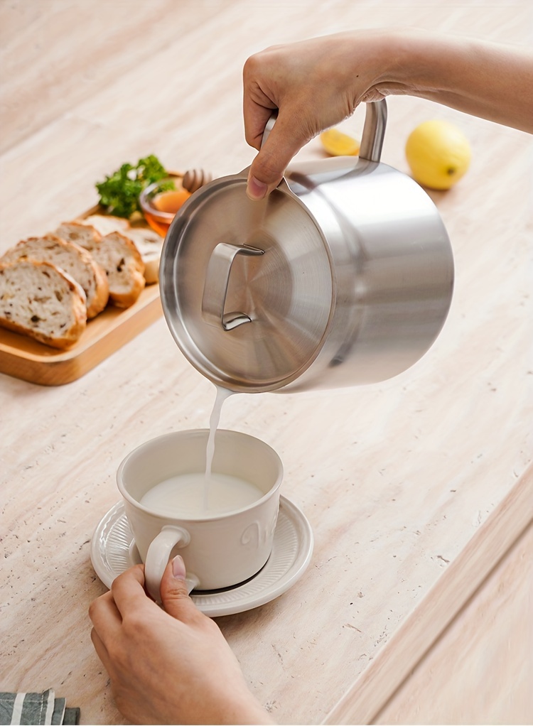   stainless steel multi functional oil filter pot with frying basket strainer   kitchen essential details 15