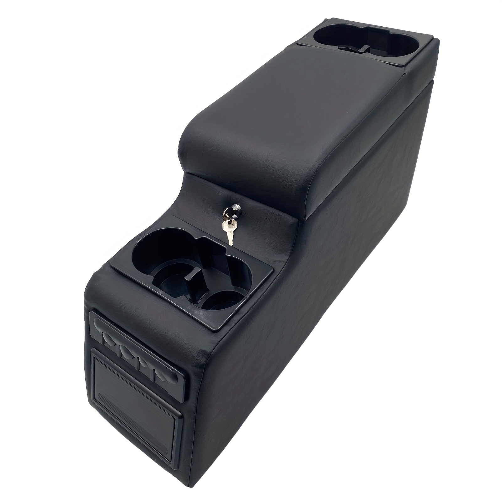 TEMU Looye Car Seat Back Storage Box, Pu Leather Car Organizer For American Cars, Storage Compartment For Keys, Wallet, Phone And More