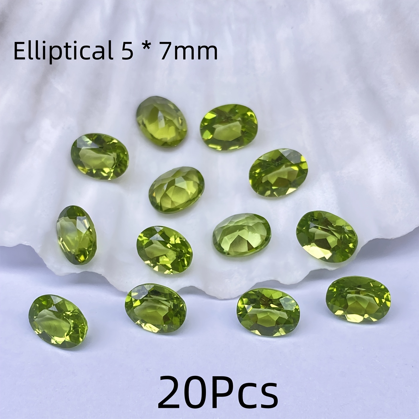 20pcs Peridot Cabochons for Pendant Necklaces