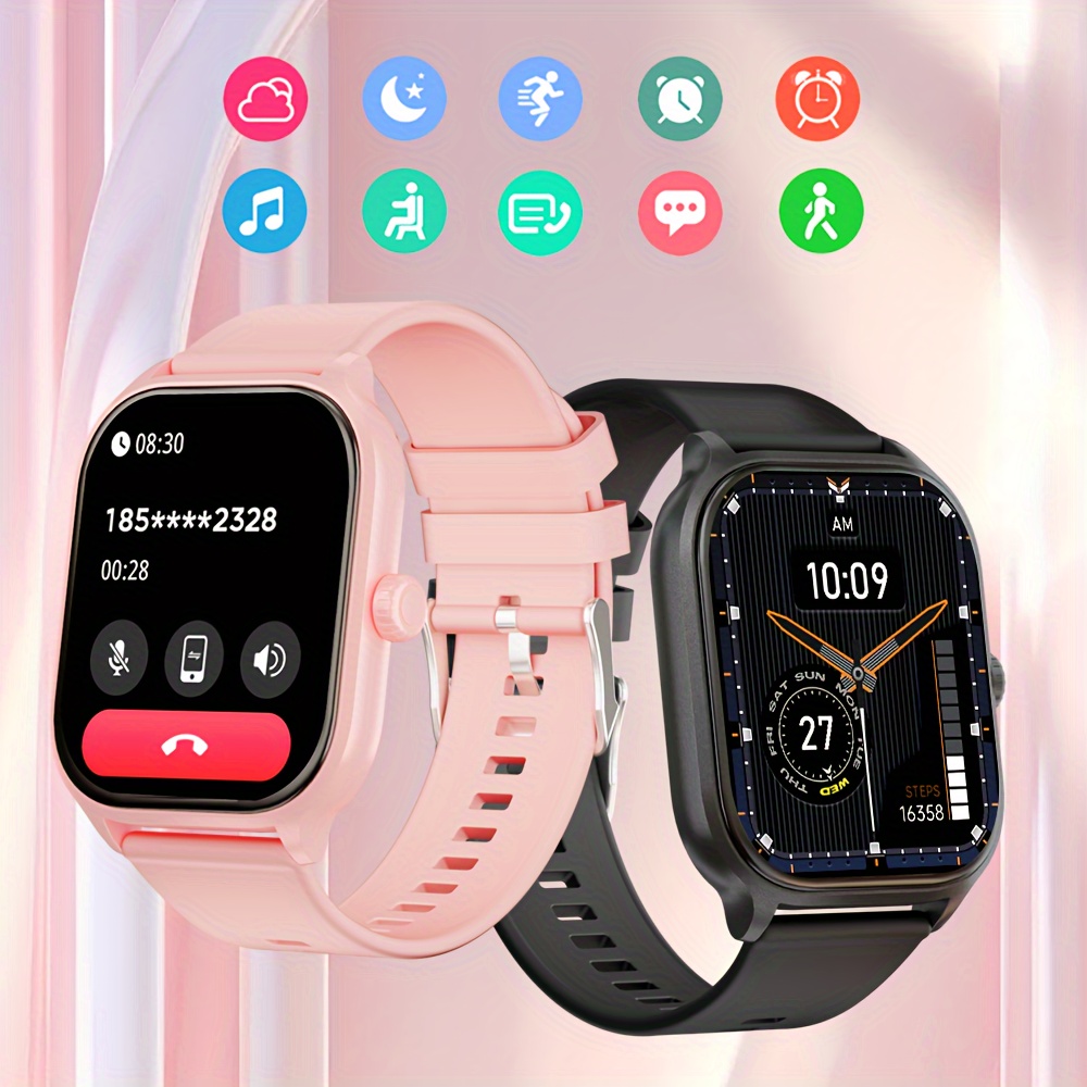 

Smart Watch (answer/dial), 2.01" Smart Watch For Android And Ios, Waterproof Activity Watches, + Sport , Sleep Monitor, Custom Dial Face/wallpaper, Pedometer, Ideal Gift For Girlfriend