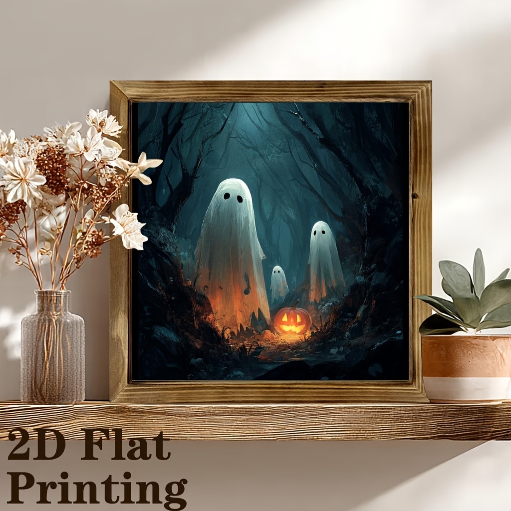 TEMU 2d Flat, 1pc 2d Squad In Themed Creative Photo Frame Painting, Suitable For Home Decor In Living Room, Bedroom, Study, Office - Natural Wooden