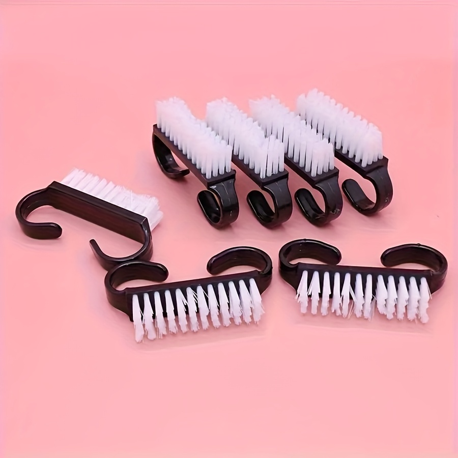 

Brosses Douces pour le Nettoyage des Ongles, Éliminateur de Poussière en Plastique Noir, Outils de Manucure et Pédicure Exfoliants pour des Ongles en Salon