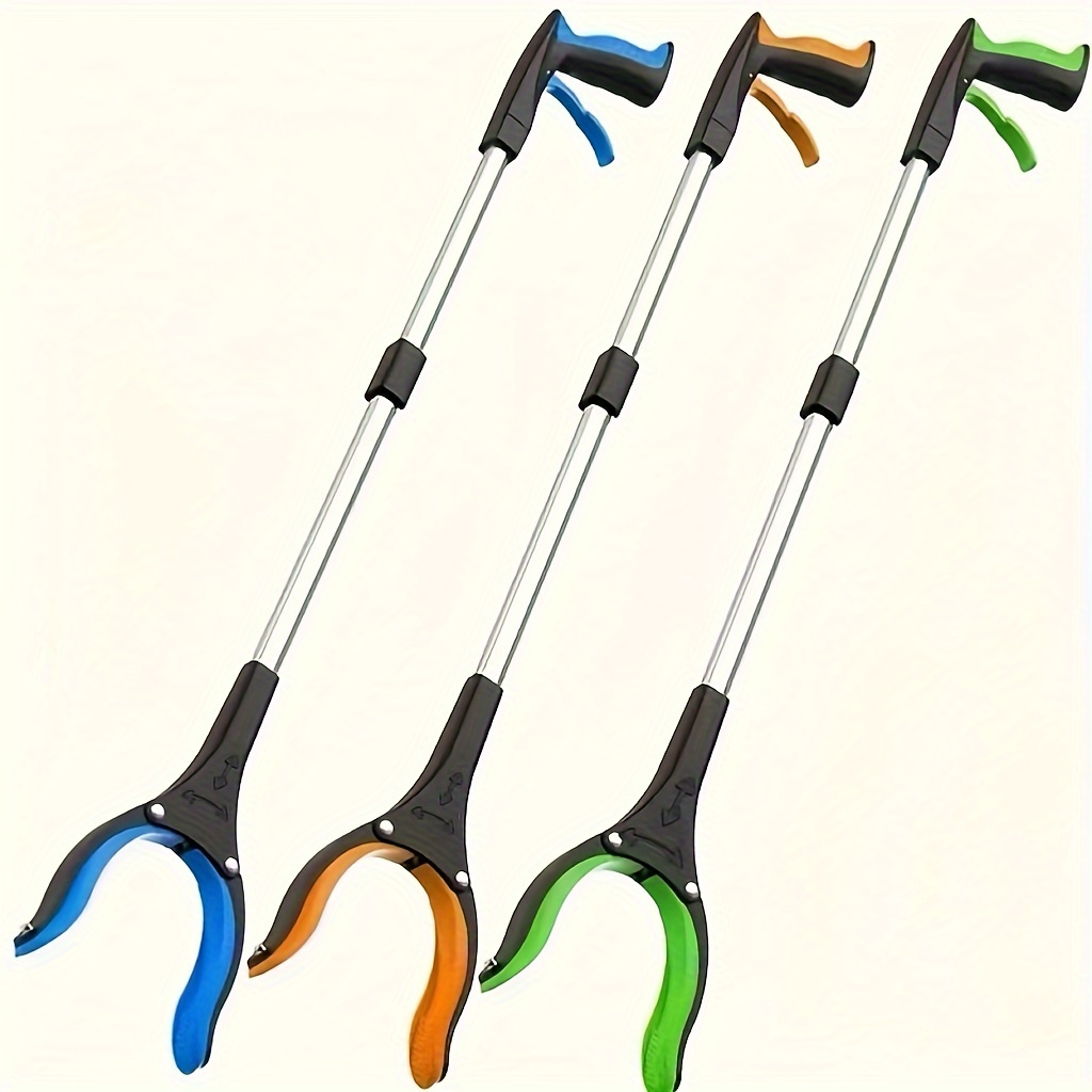 

Magnetic Reach Grabber Tool With Long Handle - Foldable, Non-slip Rubber Grip For Elderly & Easy - Kitchen, Bathroom, Outdoor Use