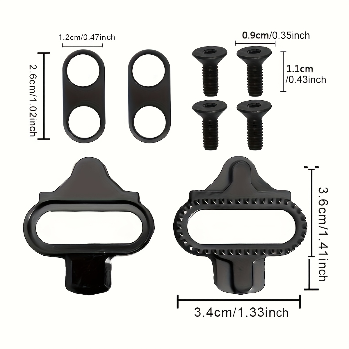 E-shop 1 Set SPD Fahrradstollen, Ersatz-Schuhstecker für Indoor-Cycling & Mountainbiking, Zubehör für Radschuhe