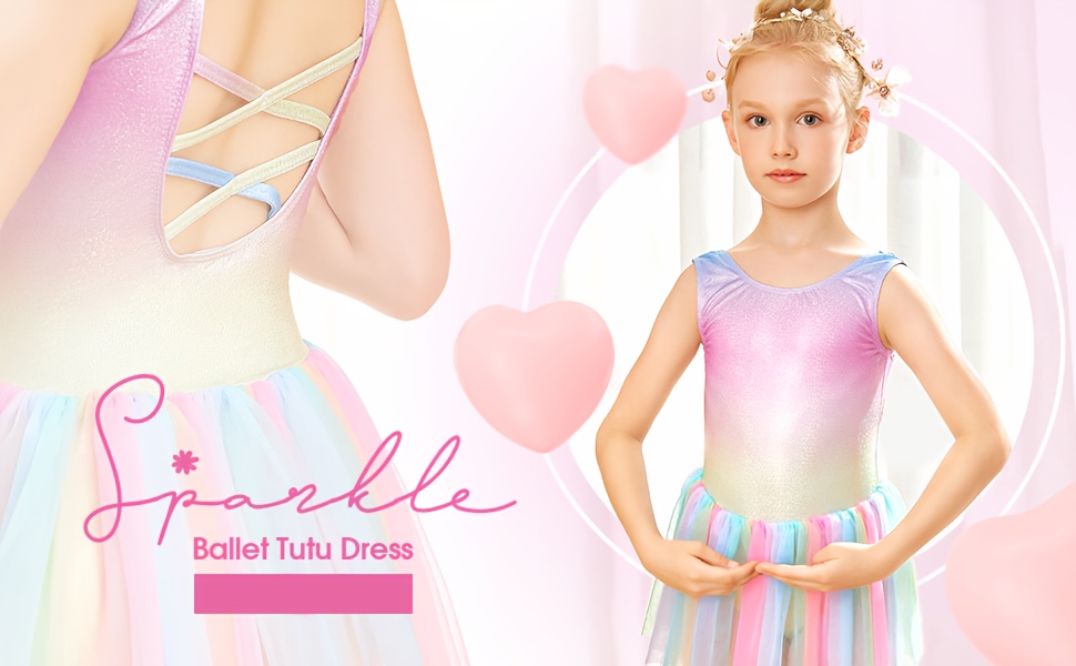 Hot Girls Sequin Gymnastics Ballet Dress Toddler Kids Leotard Dance Wear Costume - Foto 9