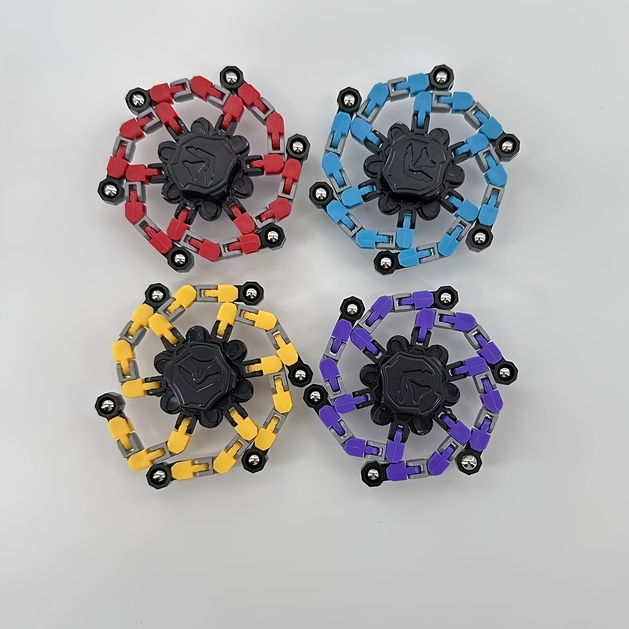 TEMU Lot de 16 Fidget Spinners Transformables, Jouets pour Jeu Sensoriel , Unisexe, pour Adolescents, Cadeau d'Anniversaire, Jouet de Voyage, Cadeau