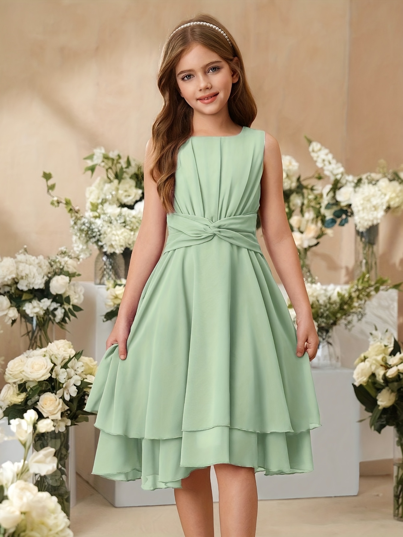 green dress girls sold on Temu United States