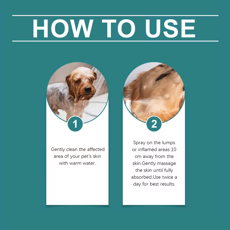 spray de s para a pele de animais de estimação | diário para cães, gatos, - sem alergénios, não irritante, sem resíduos, sem fragrâncias, sem parabenos, sem sulfatos, calmante do , universalmente aplicável Detalhes do produto 4