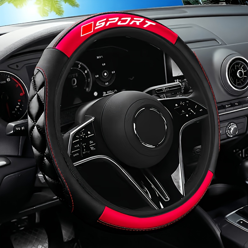TEMU de Volante de Luna de Fibra de Carbono , Diseño de Amortiguación, Material de Cuero Artificial el Volante, Adecuada para Volantes de -15